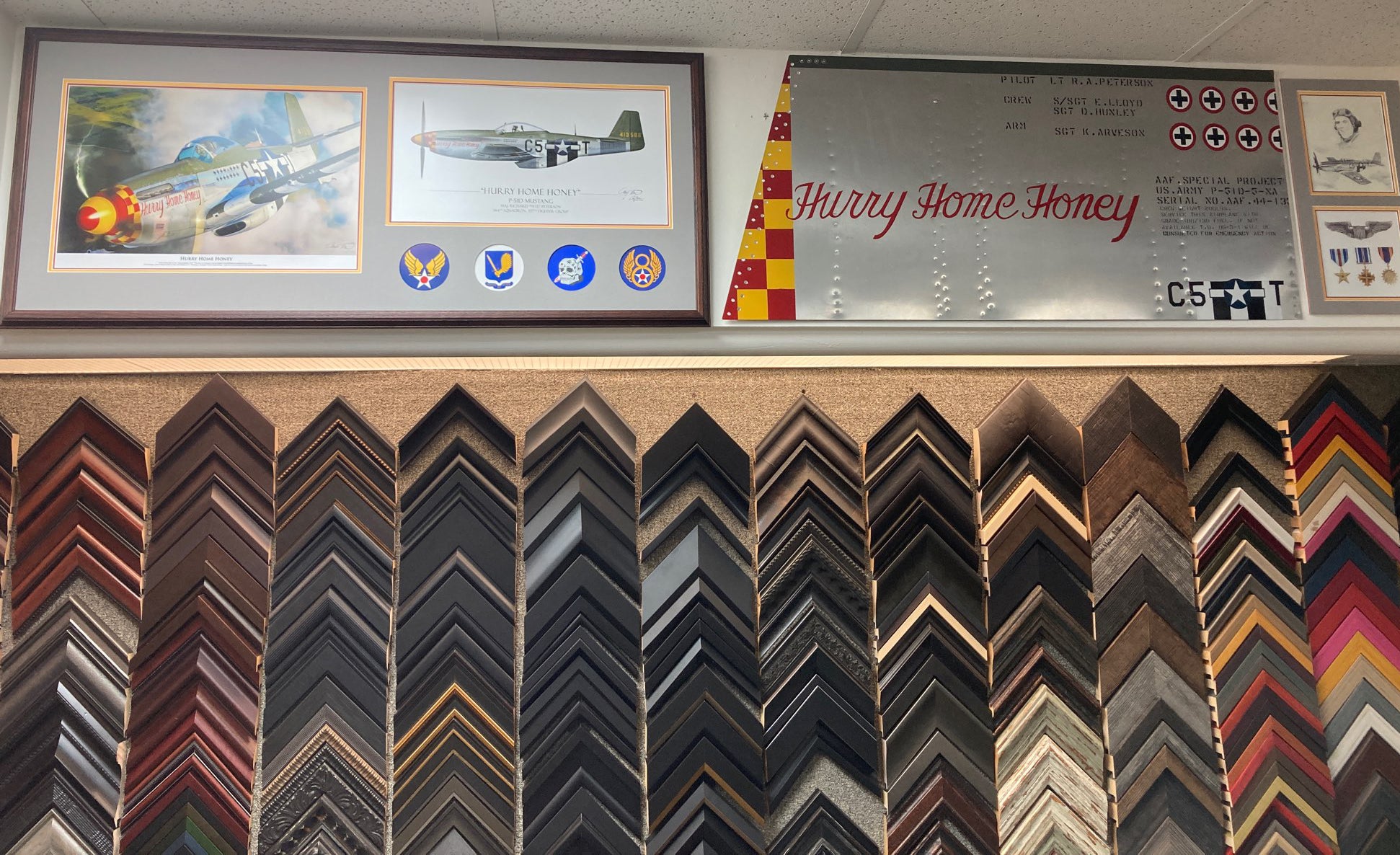 Letters from Home - "Hurry Home Honey" P-51D Mustang Relic Art