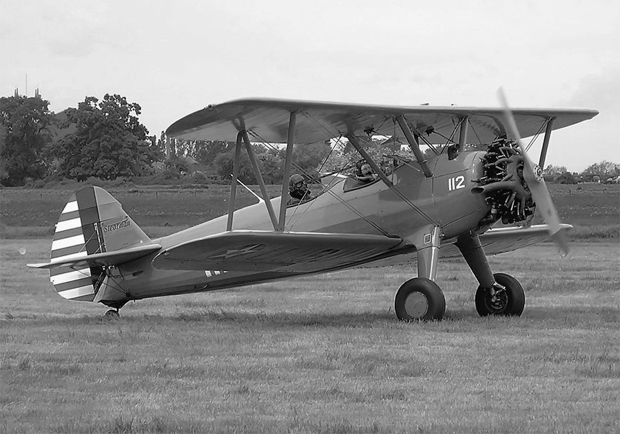 Training Legends - "Sunrise Kaydet" Stearman Aircraft Relic Art