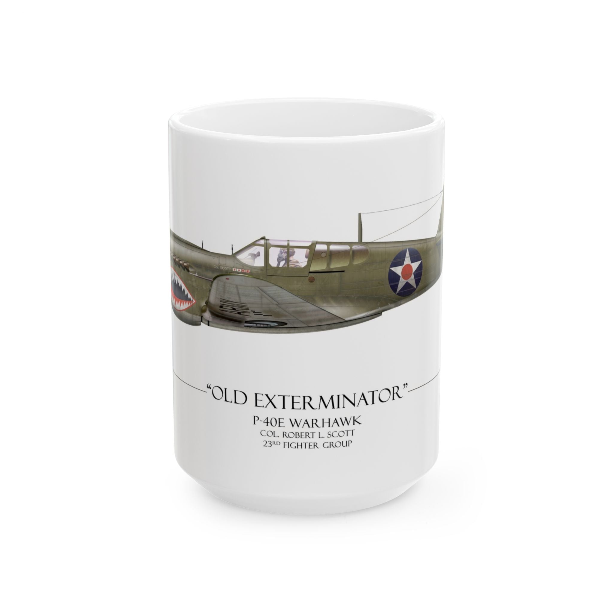 Old Exterminator P-40E Warhawk Coffee Mug