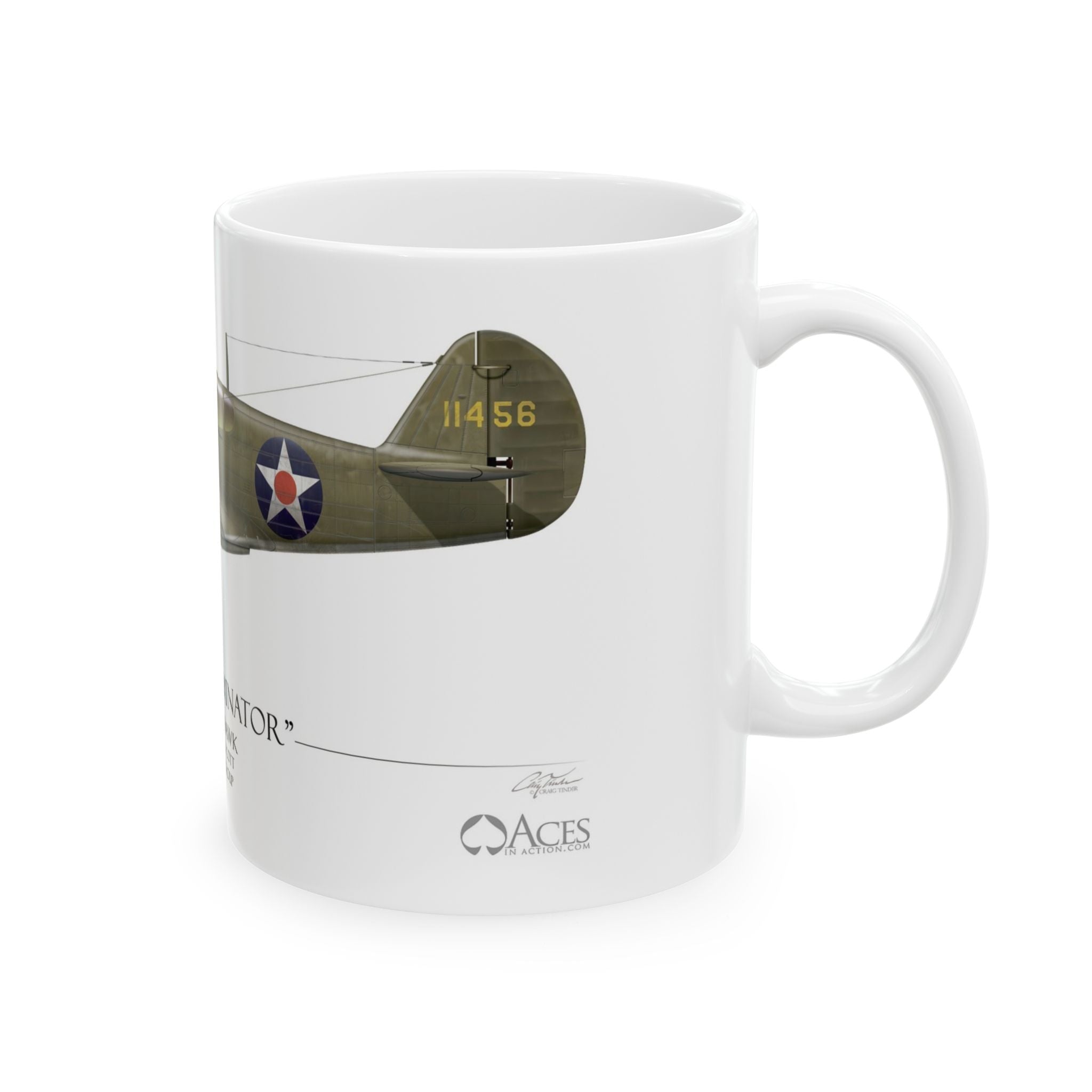 Old Exterminator P-40E Warhawk Coffee Mug