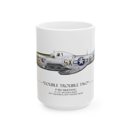 Double Trouble Two P-51D Mustang Coffee Mug