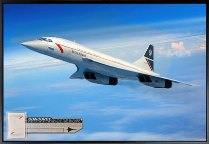 The Time Machine - Concorde Canvas with Concorde Relic