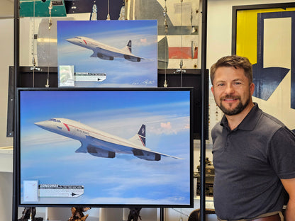 The Time Machine - Concorde Canvas with Concorde Relic