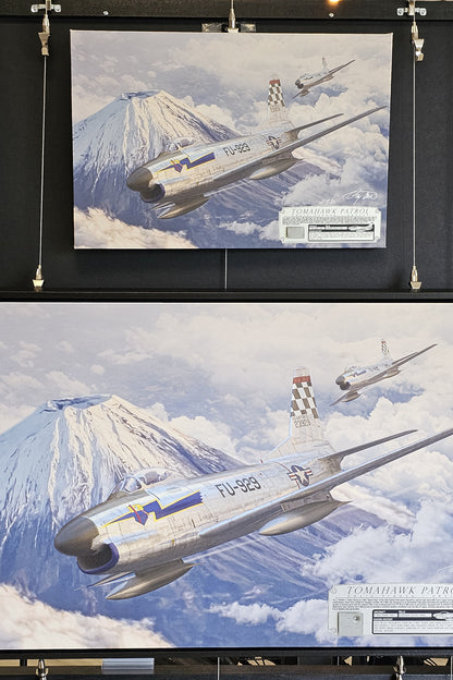 Tomahawk Patrol - F-86D Sabre Dog Canvas with F-86D Relic