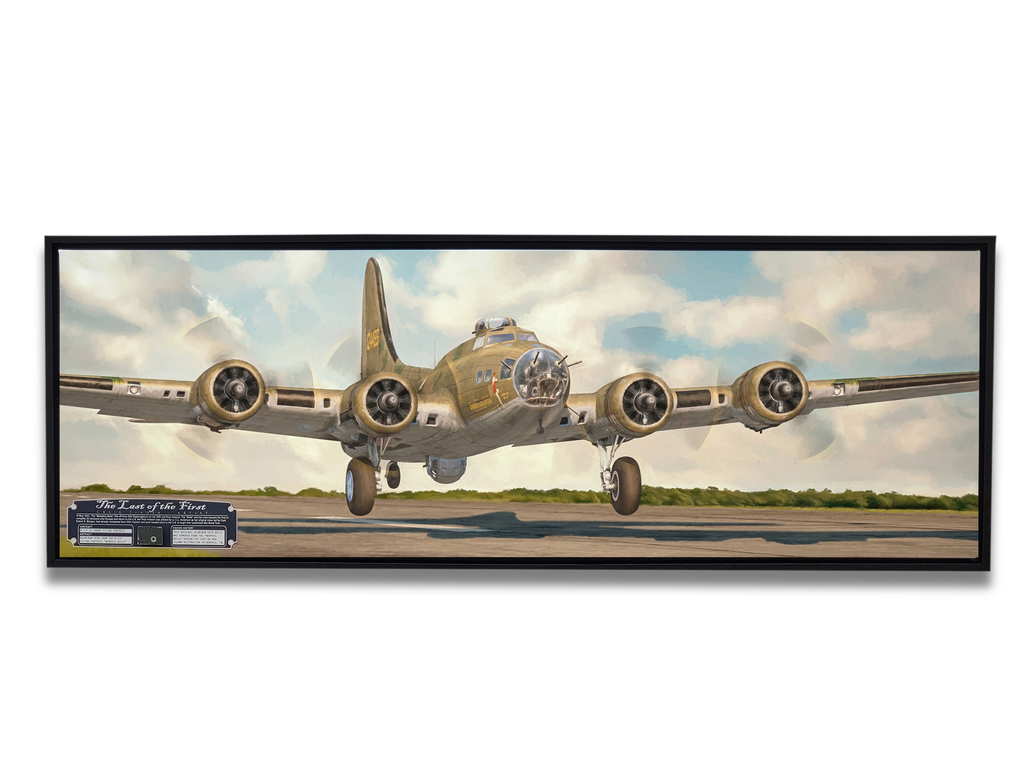 The Last of the First - Memphis Belle Aviation Art-Art Print-Aces In Action: The Workshop of Artist Craig Tinder