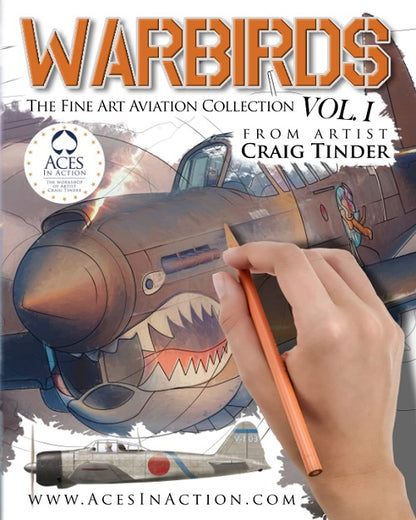 Warbirds Coloring Book - Volume I: The Fine Art Aviation Collection-Gifts & Apparel-Aces In Action: The Workshop of Artist Craig Tinder