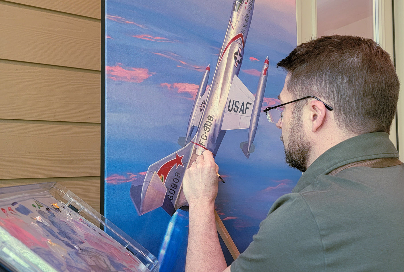 Shooting Star - F-104 Starfighter Aviation Art-Art Print-Aces In Action: The Workshop of Artist Craig Tinder