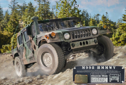 M998 HMMWV - Humvee Military Art-Art Print-Aces In Action: The Workshop of Artist Craig Tinder